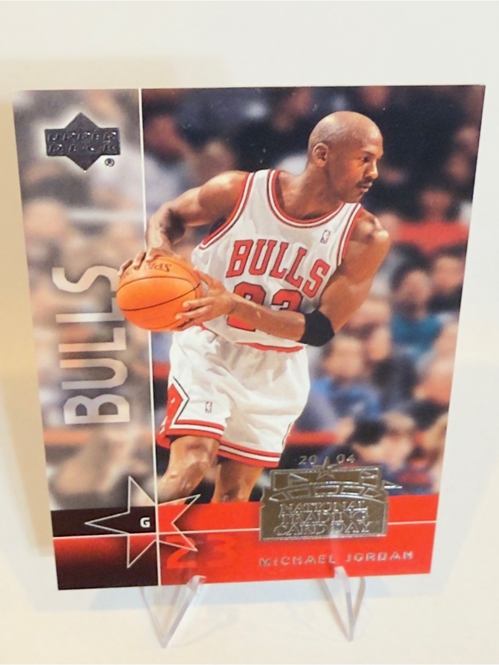 2004 Upper deck # UD-8 Michael Jordan Chicago Bulls National Trading Card Day